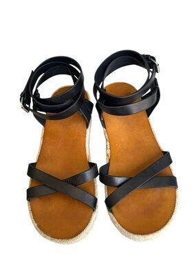 Isabel Marant Melyz Platform Sandals Black Leather